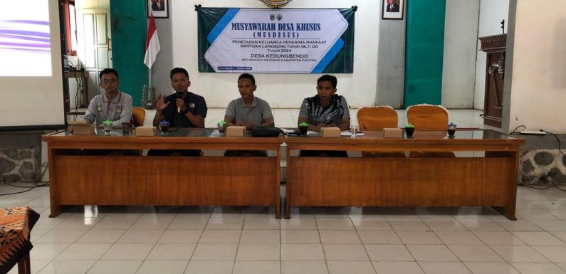 Musyawarah Desa Penetapan KPM BLT Desa Tahun 2024