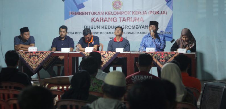 Pembentukan Karang Taruna Pokja Dusun Kedunggrombyang Desa Kedungbendo