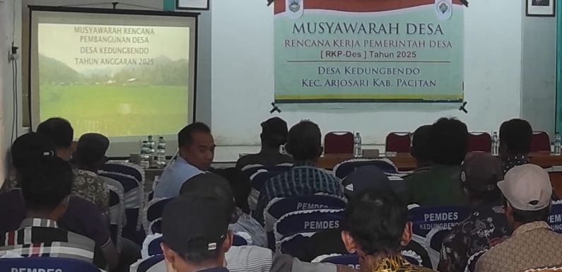 Musyawarah Desa RKPDesa Tahun 2025 Desa Kedungbendo