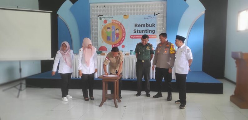 Kepala Desa Kedungbendo Menghadiri Rembuk Stunting Tingkat Kecamatan Tahun 2025 Di Kecamatan Arjosari