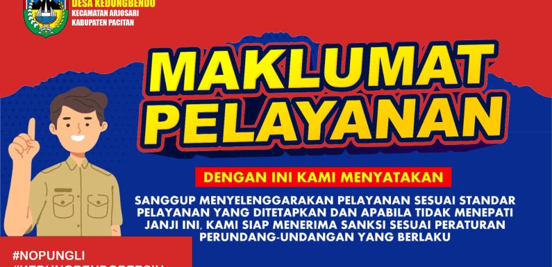 Maklumat Pelayanan Di Desa Kedungbendo