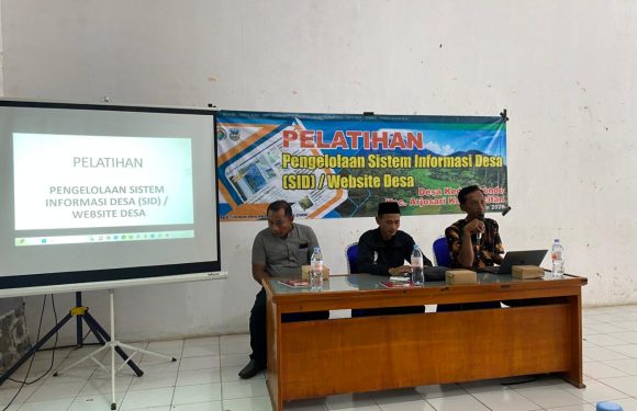 PELATIHAN SISTEM INFORMASI DESA ( SID )/WEBSITE DESA