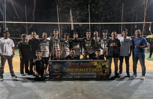 Semarak HUT RI ke-81: Gairah Turnamen Voli Antar-Dusun Perebutkan Piala Bergilir Mas Lurah Kedungbendo